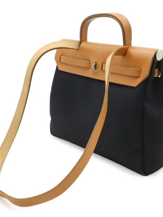 Hermes Herbag PM Backpack 2-Way Handbag Toile Officier main image 6